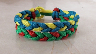 ideas creative Make An Adustable Paracord Friendship Rastaclat Bracelet Tutorial [upl. by Chryste92]