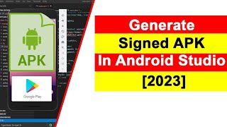 How to create APK file in Android Studio  Generate Signed APK file using Android Studio 2023 [upl. by Methuselah]