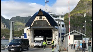 Mit dem Tesla ans Nordkap 2018  Fähre Moskenes  Bodø [upl. by Einahpet]