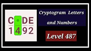 Cryptogram Level 487 Solution Walkthrough [upl. by Brendin535]