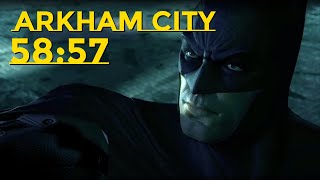 Batman Arkham City Speedrun Any in 5857 obsolete [upl. by Ahterahs870]