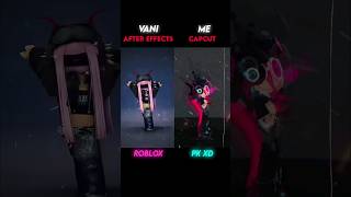 AFTER EFFECTS VS CAPCUT I WAS IN THE THUMBNAIL TCvanilbean roblox pkxd tiktok fyp [upl. by Nwahsaj]