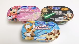 Disney Minnie Donald amp Star Wars Danone Yogurt [upl. by Supat711]