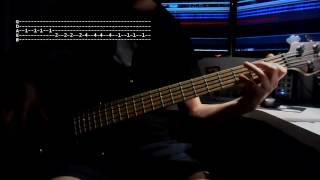 12 Anna Jurksztowicz  Stan pogody  na basie  bass cover  TAB [upl. by Yralam]