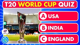 T20 World Cup Quiz  How Much Do You Know T20 Cricket World Cup 2024 [upl. by Martie]