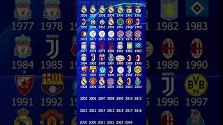 UEFA Champions League Winner 19562024 🏆 football sports [upl. by Gish585]