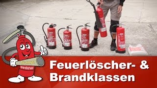 Feuerlöscher und Brandklassen im Überblick  Welcher ist der richtige Löscher für Sie [upl. by Scott]