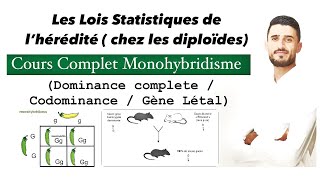 Cours complet les lois statistiques de l’hérédité Monohybridisme  Live Naadi 🧬 [upl. by Limaj]