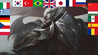 GodKing Darius Voice in All Languages [upl. by Atinor547]