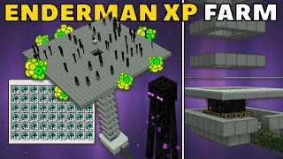 Easy ENDERMAN XP FARM in Minecraft 121  Bedrock amp Java Edition Tutorial [upl. by Werbel]