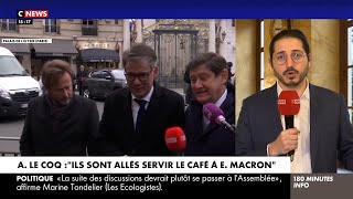 Les insoumis ne servent pas le café à Macron   Aurélien Le Coq député LFI [upl. by Nahtahoj]