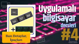 Bilgisayar Dersleri 4  Klavyede az kullanılan tuşlar ins scroll lock vb [upl. by Massimiliano]