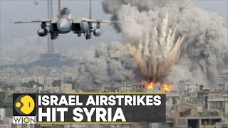 Israeli airstrikes in Syria said to hit Iranian sites near Russian naval base  World News  WION [upl. by Llennor]