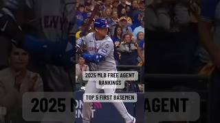 2025 MLB Free Agent Rankings Top five first basemen [upl. by Bilat762]