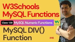 SQL Functions  MySQL Numeric Functions  MySQL DIV Function 46  130 W3Schools SQL Functions [upl. by Linden]