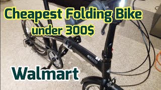 Cheapest Folding Bike under 300 from Walmart Shimano equipped [upl. by Doble]