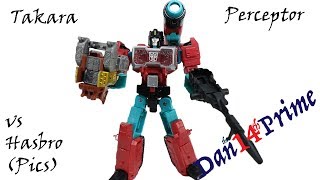 Perceptor Transformers Takara Legends vs Hasbro Titans Return [upl. by Hugibert14]