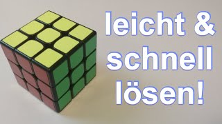 Zauberwürfel Tutorial  leicht amp mit Bildern lösen für Anfänger [upl. by Claude]