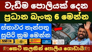 🇱🇰 Best banks for FIXED DEPOSIT in sri lanka  boc sampath peoples commercial bank fd rates 2024 [upl. by Darrow]