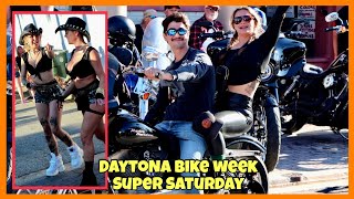 Daytona Bike Week 2023  Super Saturday  Daytona Beach [upl. by Jemma]