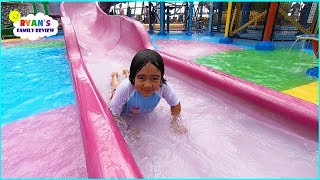 Water Parks for Kids and Splash Pads with Ryans Family Review [upl. by Ssitruc]