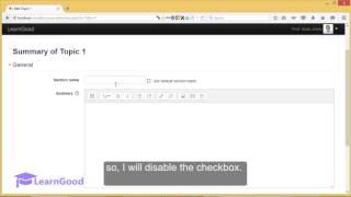 Moodle 30 Tutorial for Beginners  Creating Sections [upl. by Drusilla]