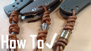 How to tie an EDC lanyard ✓ [upl. by Zetnom]