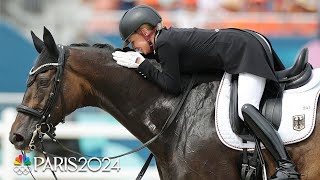 Jessica Von BredowWerndl tops dressage qualifiers in final run  Paris Olympics  NBC Sports [upl. by Siclari]