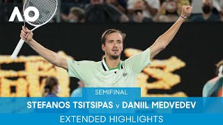 Stefanos Tsitsipas v Daniil Medvedev Extended Highlights SF  Australian Open 2022 [upl. by Edelson]