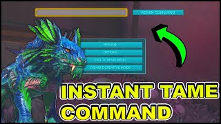 Ark How to Force Tame  Ark Instant Tame Command for PS4 and XBOX [upl. by Bbor206]