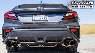 XForce VAREX Valved Exhaust Install  Sound Clips  2022 Subaru WRX [upl. by Vilberg]