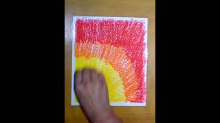 easy oil pastel drawing for beginners shorts [upl. by Micheil108]