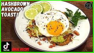 HASHBROWN AVOCADO TOAST So easy and so tasty Ninja Foodi Grill and Griddle Recipe [upl. by Eyaj842]