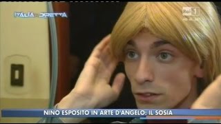 Nino Esposito intervistato da Rai 1  Il successo del sosia di Nino D Angelo [upl. by Audette]