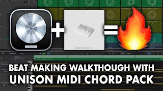 Logic Pro  Beat Making Walkthrough with Unison MIDI Chord Pack [upl. by Eichman]