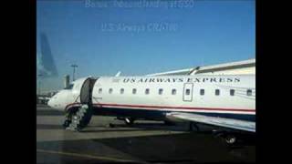 Takeoff ERJ145 US Airways at Greensboro NC USA [upl. by Goodson]