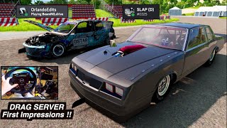 JDM vs Muscle FIRST IMPRESSIONS Realistic Drag Racing SERVER BeamNG Online [upl. by Assir]