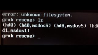 Unknown filesystem error on Ubuntu boot [upl. by Elwaine]