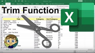 Using the Trim Function in Excel [upl. by Glenine274]