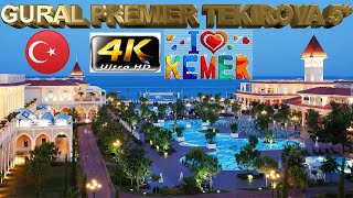 4K GURAL PREMIER TEKIROVA 2023 KEMER GOOD HOTEL RESORT ANTALYA TURKEY [upl. by Erde173]