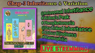 Autosomal inheritance amp Sex linked inheritance Inheritance amp Variation [upl. by Esinned221]