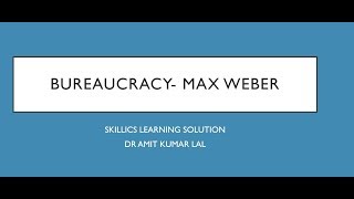 Max Webers Bureaucracy Theory  6 principles of bureaucratic management  Public Administration [upl. by Ahsekad]