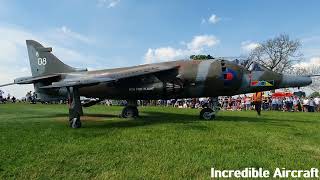 GR3 XV808 Hawker Siddeley Harrier Jump Jet at The Midland Oil Engine Club  Tractor Run amp Show 2024 [upl. by Folly]