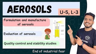 formulation and manufacture of aerosol  Evaluation of aerosol  Quality control amp stability studies [upl. by Kreitman]