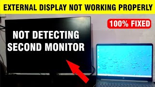 Didnt detect another display windows  FIX Windows 10 amp 11 Not Detecting Second Monitor [upl. by Hauser]