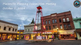 Placerville Planning Commission Meeting 10 01 2024 [upl. by Horwitz322]