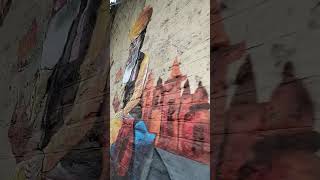 Banaras ghat ⚓ painting chity Varanasishorts mahadev [upl. by Vergos]