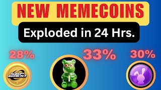 New Memecoins Exploding  Todays Crypto Gainers  Massive Crypto Gains [upl. by Darnell]