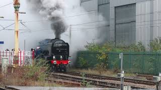 Blue Peter departs Preston 151124 [upl. by Haldis]