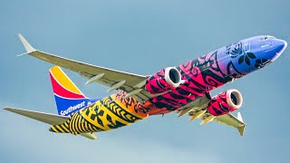 Southwest Airlines Boeing 737 MAX 8 Takeoff from Oakland Imua One Livery N8710M [upl. by Isleana]